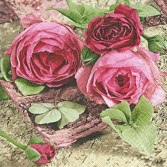 Partytischdecke.de | gefuehlvolle Rosen 25x25