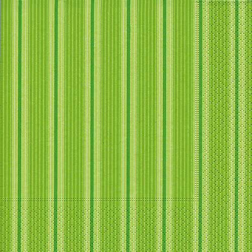 Partytischdecke.de | Servietten 25x25 Unique stripes green 20 Stück