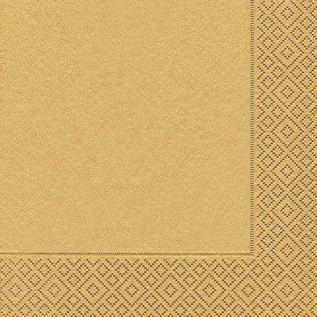 Partytischdecke.de | Servietten 25x25 Uni gold 20 Stück