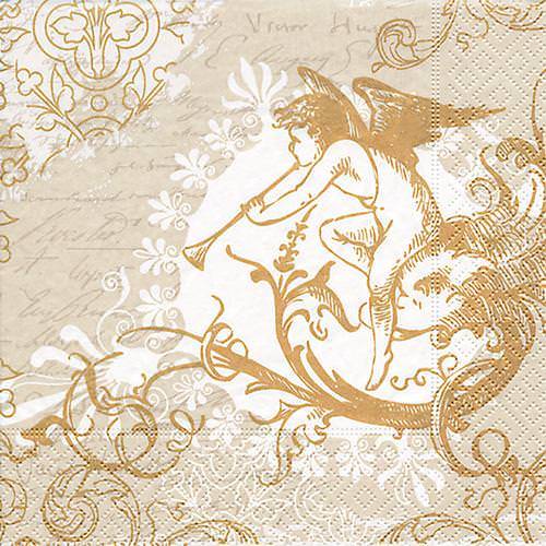 Partytischdecke.de | Servietten 33x33 Classic angel gold 20 Stück
