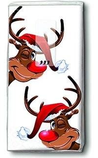 Partytischdecke.de | Motiv Taschentücher Rudolph 10 Stück