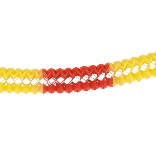 Partytischdecke.de | Großraumgirlande Ø 16 cm x 4 m rot-gelb-rot 1 Stück