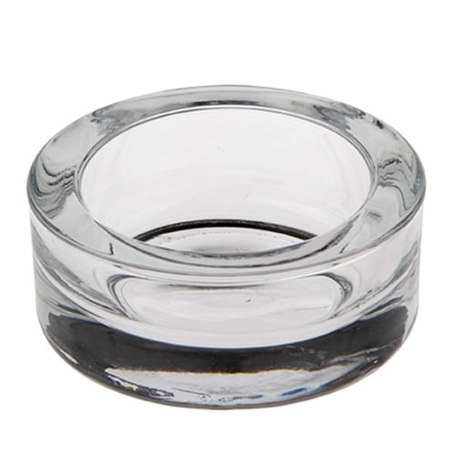 Partytischdecke.de | Kerzenhalter, Glas Ø 8,3 x 3,9 cm für Maxi-Teelicht 1 Stück