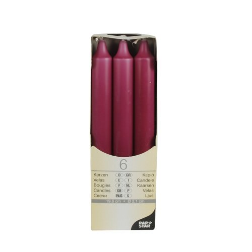 Partytischdecke.de | Stabkerzen tulipa 7h 6er Pack