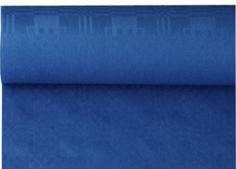 Papiertischdecke Damastprägung 1 m x 50 m dunkelblau