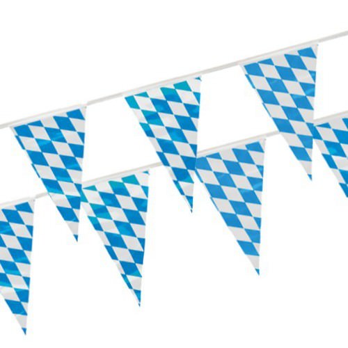 Partytischdecke.de | Wimpelkette, Folie 10 m Bavaria 1 Stück
