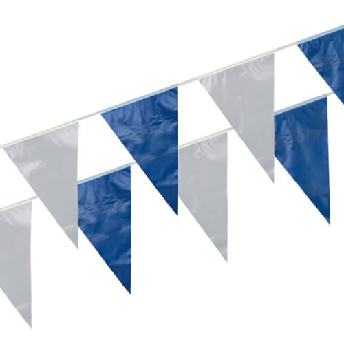 Partytischdecke.de | Wimpelkette 10 m blau-weiss 1 Stück