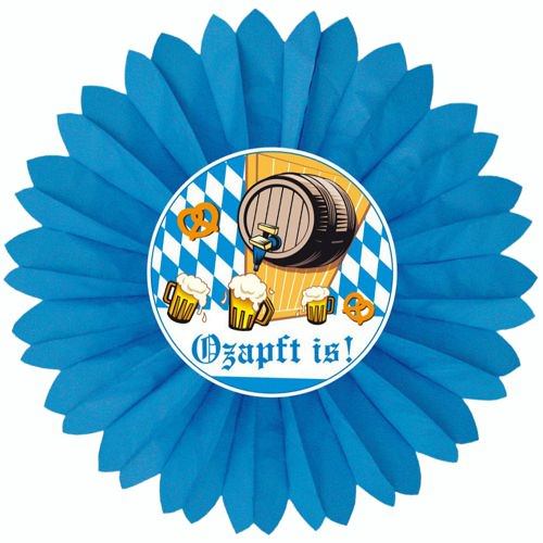 Partytischdecke.de | Dekofächer Ø 60 - Ozapft is - 1 Stück