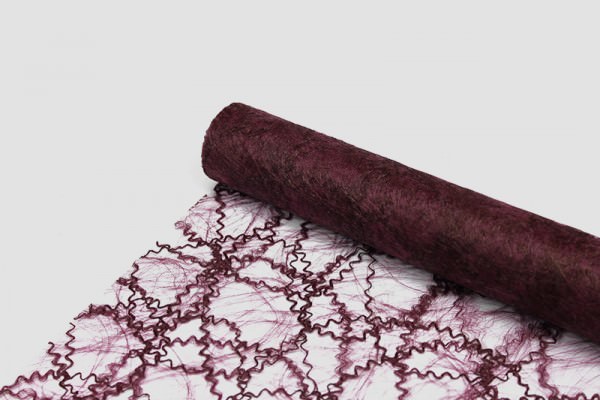 Partytischdecke.de | Sizotwist bordeaux Rolle à 10 m x Breite