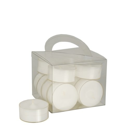 Partytischdecke.de | Teelichte weiss Ø 3,8 cm | 12er Box